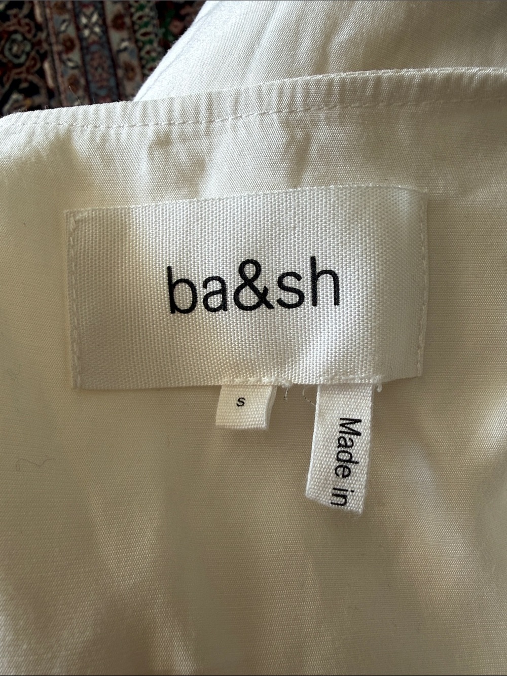 ba&sh Lady Wrap Blouse Ecru Cream Long Sleeve Size Small - Picture 7 of 13